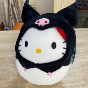Squishmallows Black and Pink Stuffed Animal with Cat Ears
Hello Kitty kuromi NTW